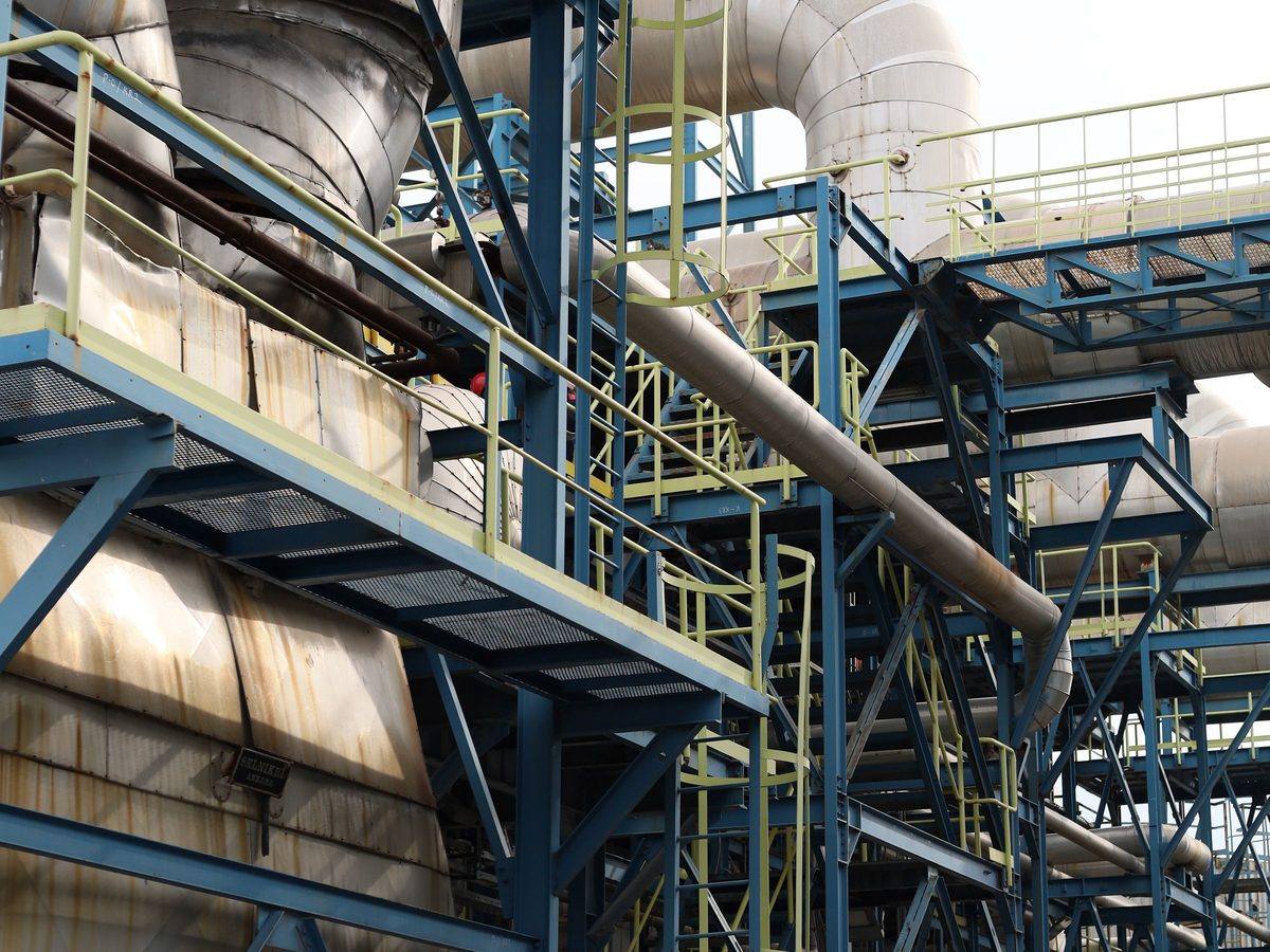 Boiler house platforms and stairs